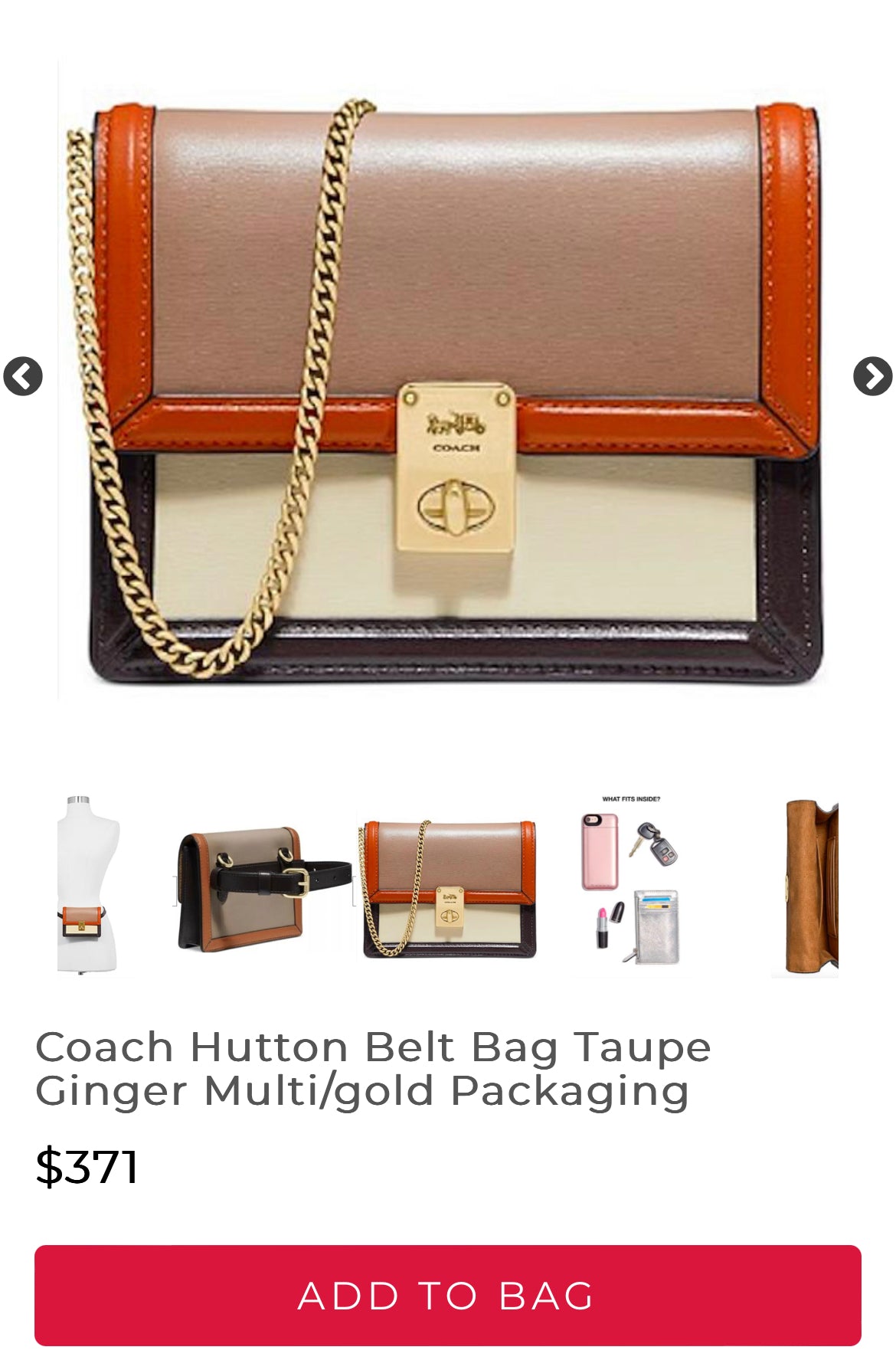 Leather crossbody bag Coach Beige in Leather - 25117445